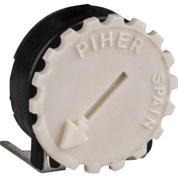 Main product image for Piher 3.3K Ohm Trimmer Potentiometer 1/4W 5/8" Horizontal Mount029-105